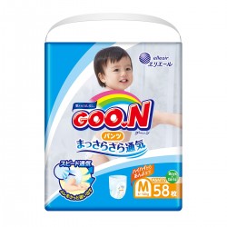 Трусики-підгузники GOO.N для дітей 6-12 кг (розмір M, унісекс, 58 шт) фото-6