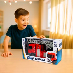 Автомодель серии Big Truck – Пожарная машина Scania (свет, звук, функ. воды) фото-2