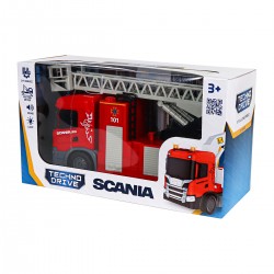 Автомодель серии Big Truck – Пожарная машина Scania (свет, звук, функ. воды) фото-3