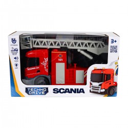 Автомодель серии Big Truck – Пожарная машина Scania (свет, звук, функ. воды) фото-4