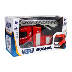 Автомодель серии Big Truck – Пожарная машина Scania (свет, звук, функ. воды) фото-5