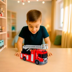 Автомодель серии Big Truck – Пожарная машина Scania (свет, звук, функ. воды) фото-14