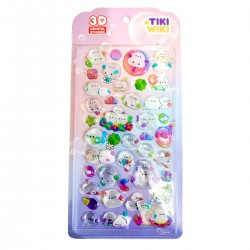 Набір 3D-наліпок Tiki Wiki серії Crystal – Тікі казка