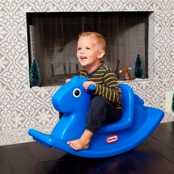 Качалка - Веселая лошадка S2 (синяя) фото-5