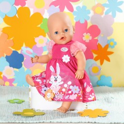 Одежда для куклы Baby Born - Платье с цветами фото-5