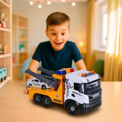 Игровой набор серии Mid Truck – Эвакуатор Scania с машиной полиции (свет, звук) фото-3