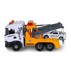 Игровой набор серии Mid Truck – Эвакуатор Scania с машиной полиции (свет, звук) фото-10