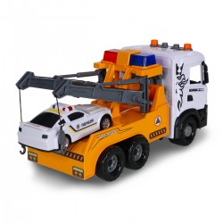 Игровой набор серии Mid Truck – Эвакуатор Scania с машиной полиции (свет, звук) фото-13