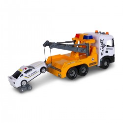 Игровой набор серии Mid Truck – Эвакуатор Scania с машиной полиции (свет, звук) фото-14