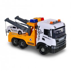 Игровой набор серии Mid Truck – Эвакуатор Scania с машиной полиции (свет, звук) фото-16