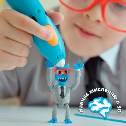 3D-ручка 3Doodler Start для детского творчества - Креатив (синяя) фото-13