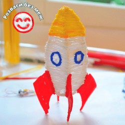 3D-ручка 3Doodler Start для детского творчества - Креатив (синяя) фото-10
