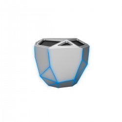 Акустика Xoopar - Geo Speaker (Серебристая С Синей Led-Подсветкой,Bluetooth,Моно) фото-5