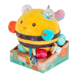 Сенсорна м’яка іграшка – Бджілка пухнастик дзиж фото-3