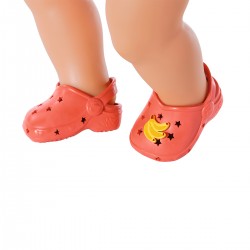 Обувь для куклы BABY BORN - Cандалии с значками (красные) фото-2
