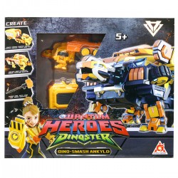 Динозавр-трансформер Dinoster - Мега Дино-Смеш Анкило фото-4