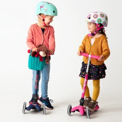 Самокат MICRO складний серії Mini Deluxe Foldable LED – Рожевий фото-8