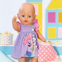 Одежда для куклы BABY born - Милое платье (фиолетовое) фото-5