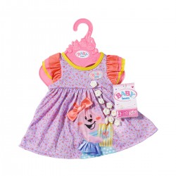 Одяг для ляльки BABY born - Мила сукня (фіолетове) фото-4