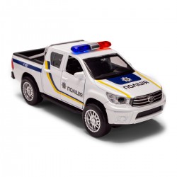 Автомодель - Toyota Hilux Полиция (белый) фото-13
