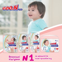 Трусики-підгузки Goo.N Plus для дітей (L, 9-14 кг, 44 шт) фото-4