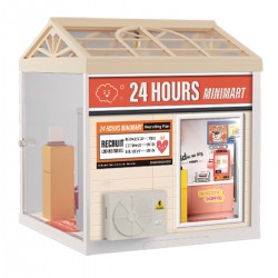 Конструктор-румбокс Mini House серии Интерьер – Круглосуточный мини-маркет (свет) фото-5