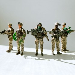 Игровой набор фигурок солдат ELITE FORCE  — РАЗВЕДКА (5 фигурок, аксесс.) фото-6