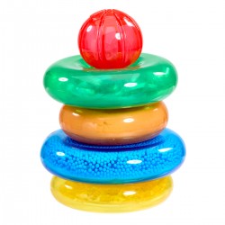 Сенсорный конструктор Jelly Blox серии Lil' Jellies - Пирамидка-цветняшка фото-3