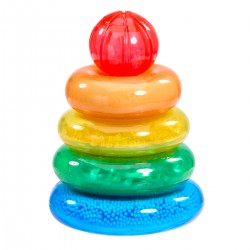 Сенсорный конструктор Jelly Blox серии Lil' Jellies - Пирамидка-цветняшка фото-4