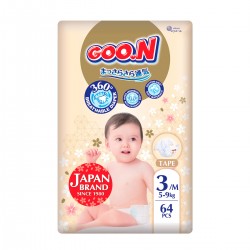 Підгузки Goo.N Premium Soft для дітей (М, 5-9 кг, 64 шт) фото-2