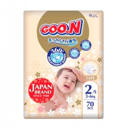 Підгузки Goo.N Premium Soft для дітей (S, 3-6 кг, 70 шт) фото-2
