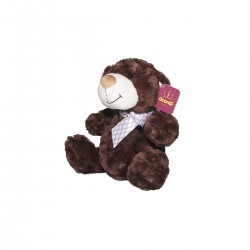 М'яка Іграшка - Ведмідь коричневий з бантом (25 См) фото-4