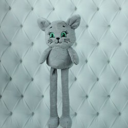 М'яка іграшка – Котозая сірий фото-3