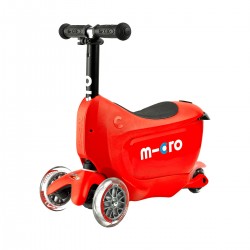 Самокат MICRO серии Mini2go Deluxe Plus – Красный фото-12