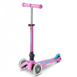 Самокат MICRO складной серии Mini Deluxe Foldable LED – Лавандовый