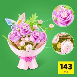 Конструктор в капсуле Max серии Bouquets S1 – Букет роз (свет) фото-2