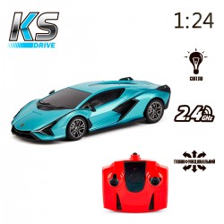 Автомобиль KS Drive на р/у - Lamborghini Sian (1:24, синий) фото-7