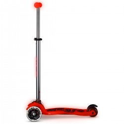 Самокат Micro серии Maxi Deluxe Glow LED - Красная аура фото-4
