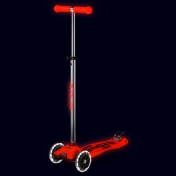 Самокат Micro серии Maxi Deluxe Glow LED - Красная аура фото-7