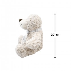 M'як. ігр. – Ведмідь (білий, з бантом, 27 cm) фото-2
