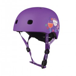 Защитный шлем Micro - Фиолетовый с цветами (48–53 cm, S) фото-3