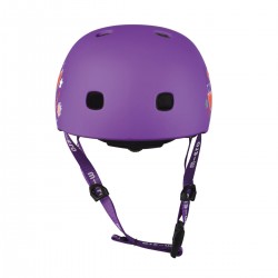 Защитный шлем Micro - Фиолетовый с цветами (48–53 cm, S) фото-4