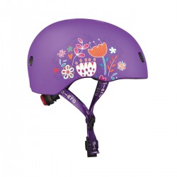 Защитный шлем Micro - Фиолетовый с цветами (48–53 cm, S) фото-5