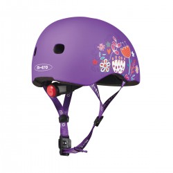 Защитный шлем Micro - Фиолетовый с цветами (48–53 cm, S) фото-6