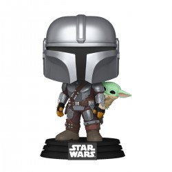 Игровая фигурка Funko POP! серии Мандалорец - Мандалорец с Грогу на спине фото-2