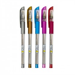 Набір ароматних гелевих ручок – Металічне сяйво (5 кольорів) фото-2