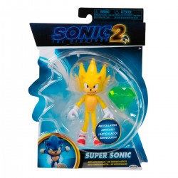 Игровая фигурка с артикуляцией SONIC THE HEDGEHOG 2 W2 - Соник с изумрудом 10 cm фото-1