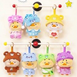 Коллекционная мягкая игрушка с кольцом POP TOP 1983toys серии Upset Duck x Care Bears - Будь радугой фото-2