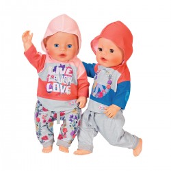 Набор одежды для куклы BABY born - Трендовый спортивный костюм (розовый) фото-1