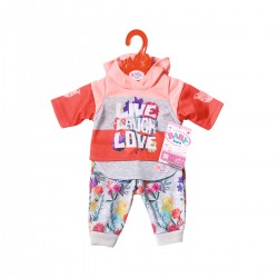 Набор одежды для куклы BABY born - Трендовый спортивный костюм (розовый) фото-4